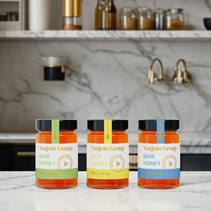 Tùy Chỉnh Quà Tặng Craft Hộp Bao Bì Mứt Nước Sốt Mật Ong Lọ Thủy Tinh Với Dipper Và Nắp Kim Loại - Product Image 6