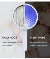 HXP Ménage Moins Cher Poignée Bug Zapper Batterie Rechargeable Camping Électrique Moustiques Tapette