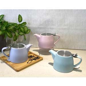 Chaleira de Cerâmica Estilo Japonês 500ml com Infusor de Chá Destacável, Chaleira de Porcelana com Superfície Lisa para Casa - Product Image 6