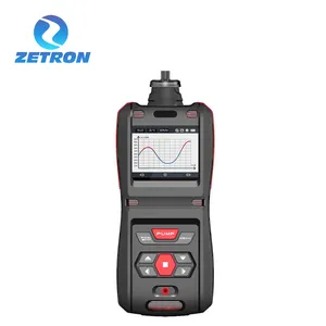 Zetron MS500便携式5合1多气体检测器，具有0-100% Vol高精度IP66 Exia II CT6多重检测和报警模式