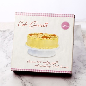 Plateau tournant pour gâteau DIY, moule <span class=keywords><strong>en</strong></span> <span class=keywords><strong>silicone</strong></span> pour pâtisserie, plateau rotatif rond <span class=keywords><strong>en</strong></span> plastique PP, outils de décoration de gâteaux, table rotative, fournitures de pâtisserie - Product Image 3
