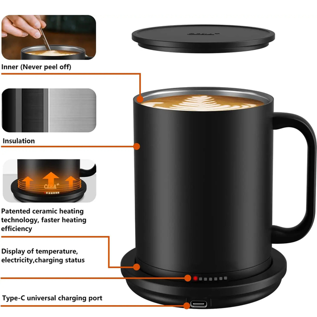 Group Buying Wholesale Intelligent Control No Minimum Order Quantity Heating Electric Smart Mug