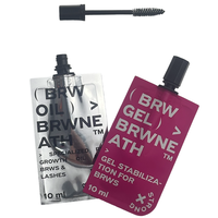 Sac de brillant à lèvres liquide 3.2g 3G personnalisé emballage de brosse de soin de la peau pour mascara brillant à lèvres pour vodka bière pochette à bec en plastique