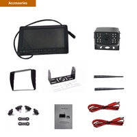2.4G numérique sans fil 7 pouces LCD moniteur caméra Kit facile à installer système de vue arrière pour camion Bus chariot élévateur écran divisé étanche
