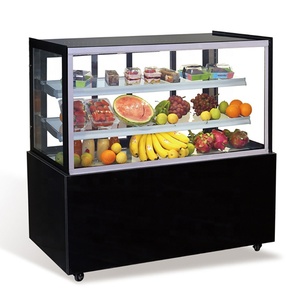 Caisse Deli portable en verre incurvé pour réfrigérateur, <span class=keywords><strong>frigo</strong></span> avec affichage de fruits - Product Image 3