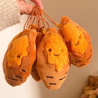 Porte-clés en peluche de coton, cadeaux promotionnels en gros, breloques de sac, design de personnage, mini jouet doux Kawaii, mignon et personnalisé