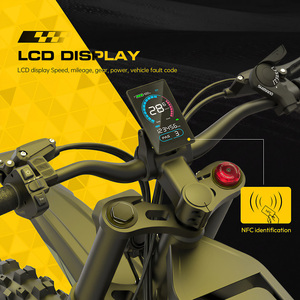 <span class=keywords><strong>Moto</strong></span> électrique tout-terrain 3000W (pic 7000W) 90Nm 90km/h avec batterie lithium 60V30Ah, amortisseur arrière et chargeur 71.4V 3A - Product Image 5