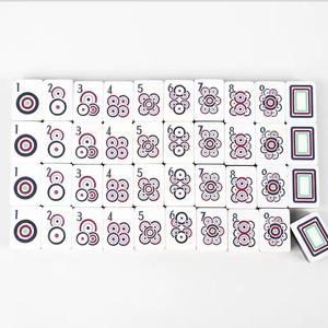 Oh My Mahjong – Ensemble de Mahjong américain de luxe monocouche en acrylique rose nude, durable et exquis, idéal pour les fêtes de jeunes filles - Product Image 3