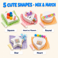 Kit de crème à modeler DIY pour gâteaux, crème décorative imitation, avec outils de décoration pour enfants et filles, cadeau artisanal fait main