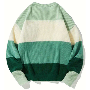 Vêtements en tricot pour l'hiver, pull décontracté à manches longues pour homme avec col et poignets côtelés et design classique, pulls pour homme - Product Image 2