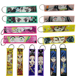 Porte-clés en tissu personnalisé avec broderie sur mesure pour cadeaux promotionnels, vente en gros de mode - Product Image 2