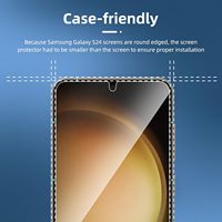 Protection d'Écran en Verre Trempé 9H Ultra-Fine 0.18mm avec Déverrouillage par Empreinte Digitale pour Samsung S25 Ultra S24 S23 S22 S21 Note 20