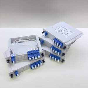 ตัวแยกสัญญาณออปติคอล PLC แบบเสียบปลั๊ก 1x8 LC UPC ยอดขายดี ลดการสูญเสียสัญญาณในการเชื่อมต่อ สำหรับเครือข่ายไฟเบอร์ - Product Image 5