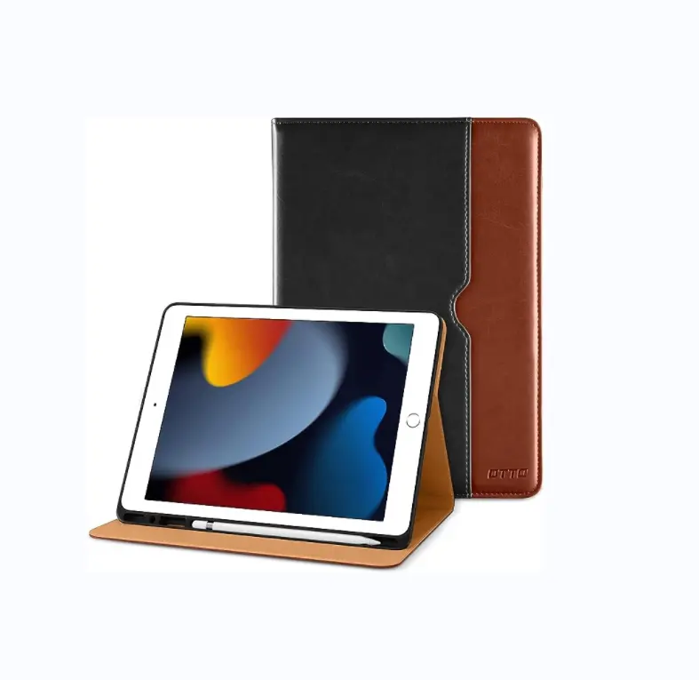 Cao cấp da Folio đứng Tablet Bìa trường hợp đối với cho iPad 9th/8th/7th thế hệ 10.2 inch