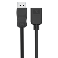   Câble d'extension 1.2 DP mâle vers femelle 4K 60Hz 144Hz, cordon d'extension 3D stéréo, coque ABS, gaine PVC