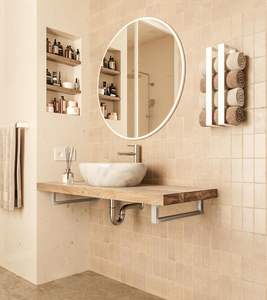 Tường gắn <span class=keywords><strong>2</strong></span> Bộ chậu rửa Bracket Console hỗ trợ cho bồn rửa Countertop bồn rửa Bracket Kệ Bracket thư đặt hàng đóng gói - Product Image 4