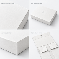 Boîtes cadeaux rigides en carton pliables avec logo personnalisé, emballage de luxe, boîtes en papier magnétique avec couvercle pour les petites entreprises