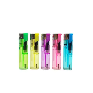 HP-127 wholesale good quality cheap electronic plastic disposable lighter utility gas custom cigarette lighter new model