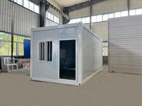 Chambre modulaire préfabriquée avec buanderie et salle de douche