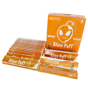 Alien Puff King Size 33 feuilles Papier Orange Gomme Arabique Naturelle OEM Logo Personnalisé - Product Image 3