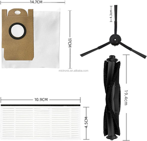 Kit de Repuesto Compatible con el Robot Aspirador <span class=keywords><strong>Xiaomi</strong></span> Lydsto <span class=keywords><strong>R1</strong></span> / <span class=keywords><strong>R1</strong></span> <span class=keywords><strong>Pro</strong></span>, Cepillo Principal, Cepillo Lateral, Filtro HEPA, Paño de Limpieza, Bolsa para Polvo - Product Image 6