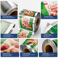 Rollo de Película de Embalaje Económica, Laminada, VMPET, de Alta Barrera, Termosellable, de Grado Alimenticio y Médico, para Café y Snacks, Venta al Por Mayor