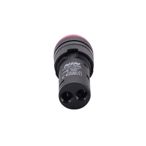 Nouveau design, voyant lumineux LED rouge en plastique de 16 mm, durée de vie de 30 000 heures, pour alimentation électrique AC 24 V 20 mA IP65 6-380 V - Product Image 6
