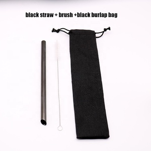 12 mm boba té de burbuja de inclinación de <span class=keywords><strong>punta</strong></span> de oro de metal de acero inoxidable reutilizable paja de beber - Product Image 6