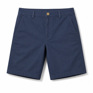 Shorts Bermuda Homme Personnalisés 100% Coton Tissu Oxford Taille Mi-Haute Boutons Couleur Unie Style Décontracté Respirant Avec Poches - Product Image 4