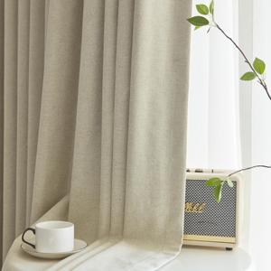 100% Polyester Satin Tissu Fin Lin Full Blackout PVC Laminé Imprimé Teint Motif Tissé Style Plaine Style Rouleau Emballé - Product Image 3