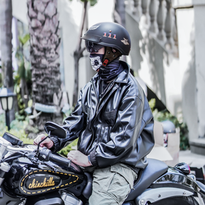 Casco rétro vintage abs approuvé par points casques d'équitation de vélo électrique demi-visage casques de moto hommes femmes <span class=keywords><strong>taille</strong></span> Xl état neuf - Product Image 4