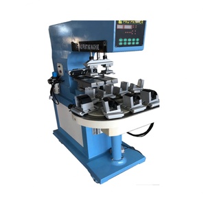 Professional Manufacturer's Semi-Automatic <b>Pad</b> <b>Printer</b> Two-Color Closed Cup Label <b>Printer</b> with Conveyor New Condition - Product Image 2