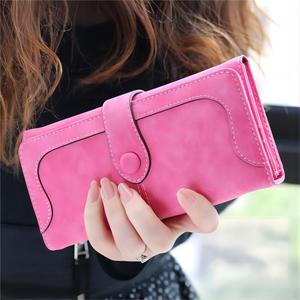 Portefeuilles longs en <span class=keywords><strong>cuir</strong></span> PU en gros, <span class=keywords><strong>porte</strong></span>-cartes multiples, pochette rétro pour <span class=keywords><strong>femme</strong></span>, portefeuille double pli pour <span class=keywords><strong>femme</strong></span> - Product Image 3