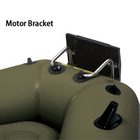 Support de moteur portable pour bateau gonflable et kayak, design unique, fixation fixe, ABS/Acier inoxydable, charge maximale 3HP, noir, 35x21cm