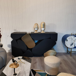 Table console de couloir italienne de luxe en or carré de salle à manger en or table <span class=keywords><strong>d</strong></span>'entrée étroite meubles de salon longue entrée pour la maison - Product Image 5