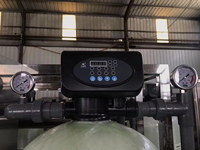 Vanne adoucisseur d'eau duplex RUNXIN F135 à commande alternée pour usines de traitement d'eau industrielles à haut débit et hôtels