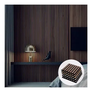 Hot Sale Akupanel Acoustic Panel 3D Diffusion Wall 22 Thickness Soundproofing Slat Wooden Fiber Acoustic Panels
