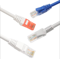 Kabel LAN Ethernet RJ45 Cat 5e UTP 4 Pasang 24AWG Kabel Patch Cat5 untuk Android TV Box PC Modem Internet