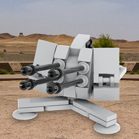 Juguetes Educativos de Construcción de Bloques de Ladrillos con Armas Militares Modernas de la Segunda Guerra Mundial, Cañones Antiaéreos de 28 mm, Obús Múltiple, MOC5066