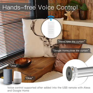 Motor Tubular Bluetooth Compatible con Zigbee para Persianas Enrollables Modernas de Oscurecimiento Interior, Control por Voz con Alexa, <span class=keywords><strong>Google</strong></span> Home y la Aplicación Tuya - Product Image 5