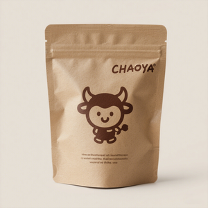 Sachet de friandises pour animaux de compagnie bio, pochette en papier kraft biodégradable avec fermeture éclair, sachet autoportant pour friandises pour chiens, friandises pour chats, nourriture pour animaux - Product Image 1