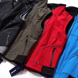 Gilet Softshell d'extérieur, veste <span class=keywords><strong>sans</strong></span> manches pour le camping et la <span class=keywords><strong>randonnée</strong></span>, veste de sport d'hiver imperméable pour homme - Product Image 2