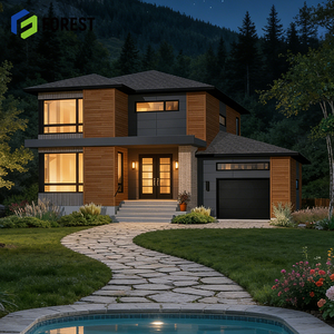 Villa de Estructura de Acero Ligero de Alta Calidad, Diseño Profesional Totalmente Mejorado, Edificio de 2 o 3 Pisos - Product Image 1