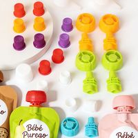 Pochettes souples personnalisées écologiques en plastique de qualité alimentaire 100ml 250ml pour jus de fruits ananas mangue biologique, lait, boissons liquides et café avec bec verseur