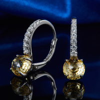 Boucles d'oreilles en Zircon cubique pour femmes, bijoux tendance, boucles d'oreilles rondes en cercle