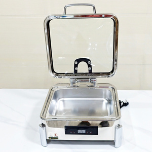 Yeni Model akıllı dokunmatik Panel elektrikli cam hidrolik gıda isıtıcı ile reşo büfe yemek ısıtıcısı Catering kullanımı için - Product Image 3