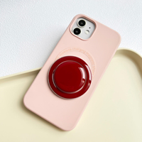 Support de téléphone magnétique circulaire couleur macaron, pliable et télescopique, support de bureau Griptok pour iPhone 17 16