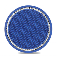 7cm rutsch feste Auto-Wasserbecher-Pad Diamant-Strass-Gummi matte für Flaschen halter Untersetzer Anti-Rutsch-Getränke halter