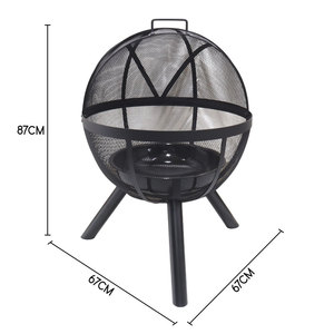 Spark Screen a forma di palla giardino esterno a legna Firepit legna da ardere fosse con riscaldamento per Patio - Product Image 3