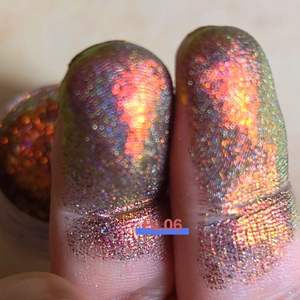ผงสีเปลี่ยนรูปแบบฮอโลกราฟิกหลายโครเมี่ยมอายแชโดว์เมทัลลิคหลายสี - Product Image 1